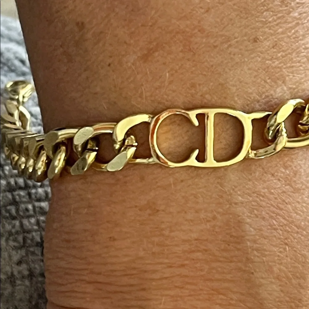 Authentic Christian Dior Gold Chain Bracelet!!! - Picture 12 of 14